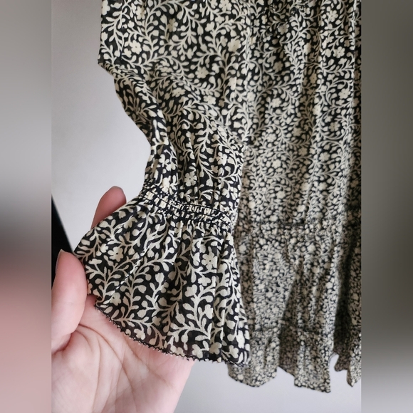 NWT JOIE ADANSON MINI COTTON DRESS COLOR BLEACHED SAND SIZE 4 - Picture 14 of 14